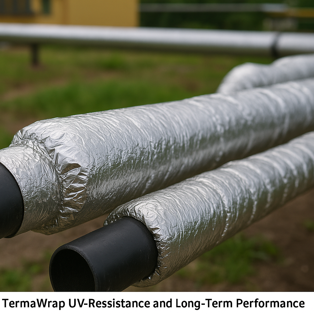 Pipe Insulation with Termawrap UV Resistance and Long Term Performance