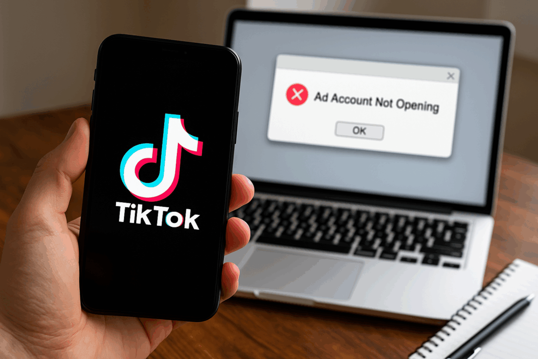 TikTok Ad Account Not Opening Fixes